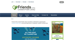 Desktop Screenshot of friendsofthelovelandlibrary.org